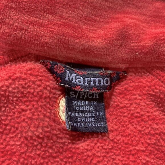 🟢3 for $20—/MARMOT Fleece Jacket exposed orange zip closure zip pockets girl - Picture 6 of 10